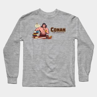 Conan the Librarian Colored Horizontal Long Sleeve T-Shirt